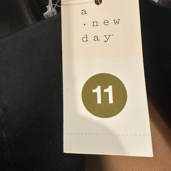 Women’s Jessica Mule Satin Heels-Black-A New Day - Picture 3 of 9